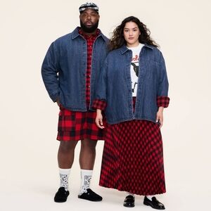 Woolrich X Target Denim Flannel Lined Shacket 2XL TALL